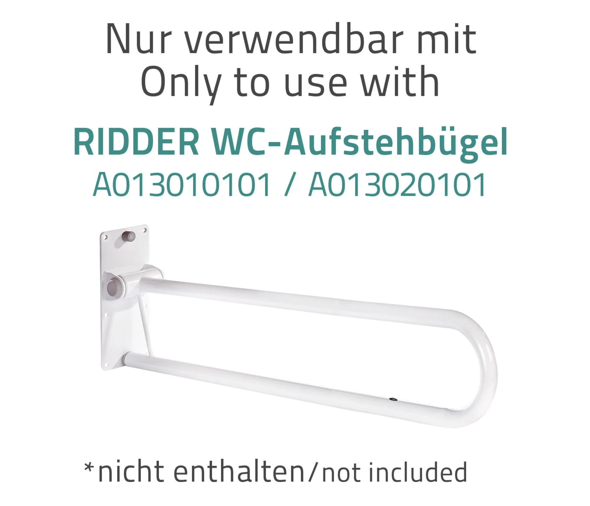 WC-Papierhalter „Tim“ – Zubehör für WC-Aufstehbügel, Weiß